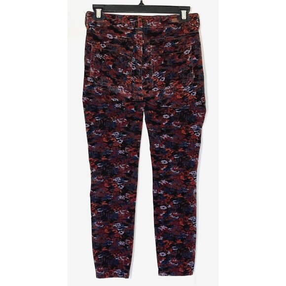 New ANTHROPOLOGIE Pilcro Letterpress Floral Skinny Corduroy Jeans Pants - Picture 6 of 10